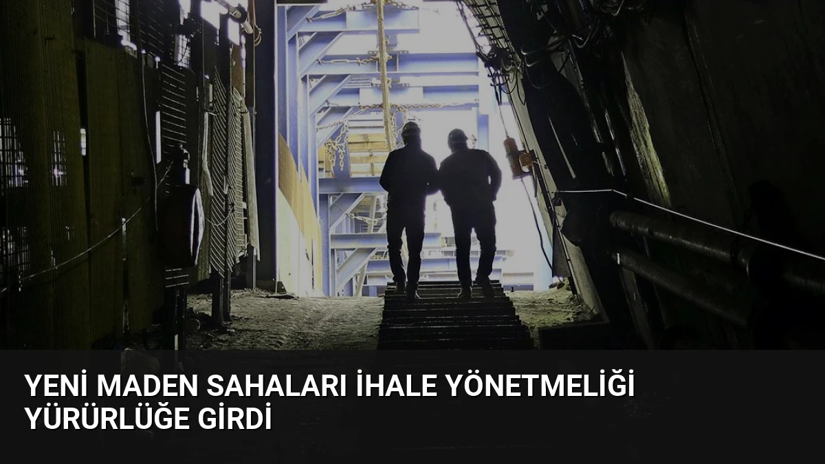 Yeni Maden Sahaları İhale Yönetmeliği Yürürlüğe Girdi