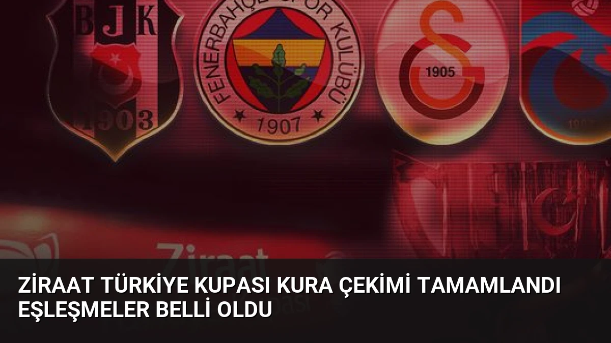 Ziraat Türkiye Kupası Kura Çekimi Tamamlandı Eşleşmeler Belli Oldu