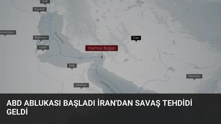 ABD Ablukası Başladı İran’dan Savaş Tehdidi Geldi