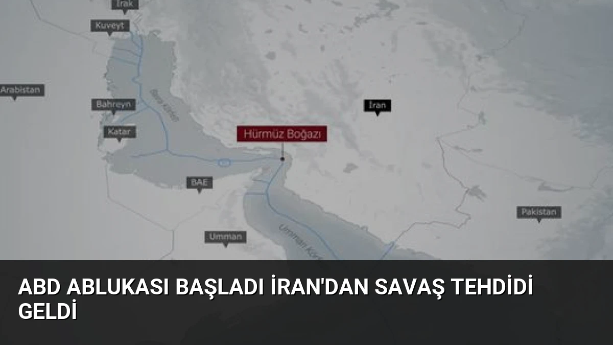 ABD Ablukası Başladı İran’dan Savaş Tehdidi Geldi