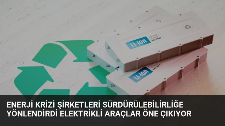 Enerji Krizi Şirketleri Sürdürülebilirliğe Yönlendirdi Elektrikli Araçlar Öne Çıkıyor