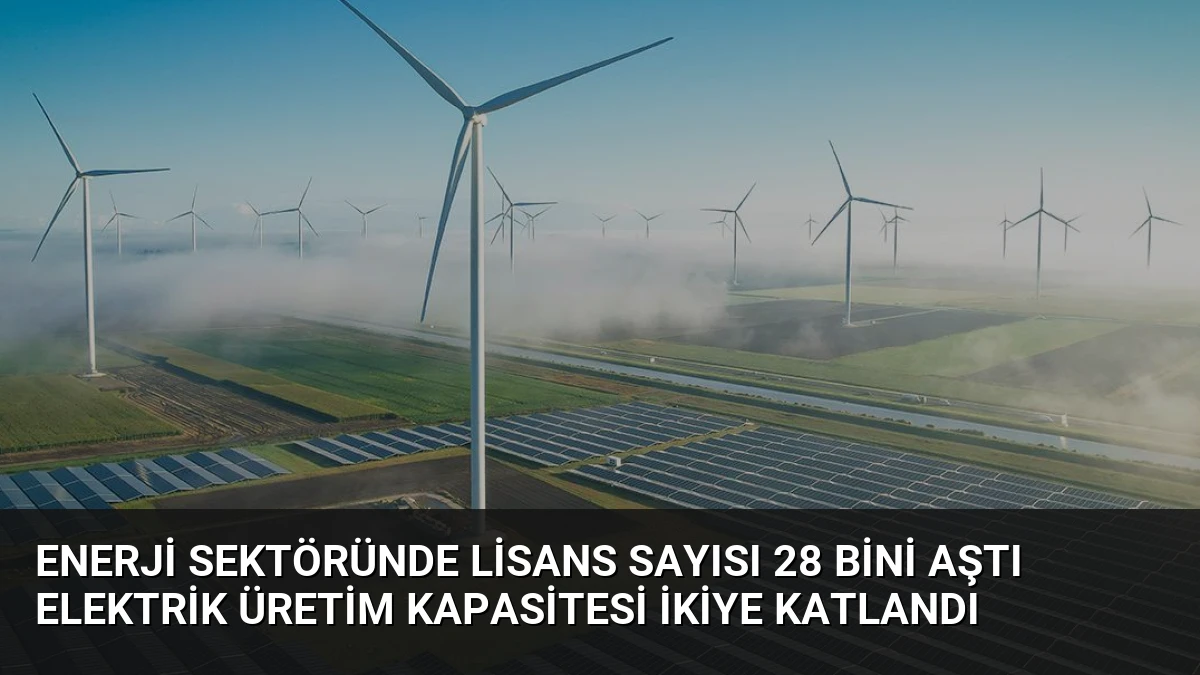 Enerji Sektöründe Lisans Sayısı 28 Bini Aştı Elektrik Üretim Kapasitesi İkiye Katlandı
