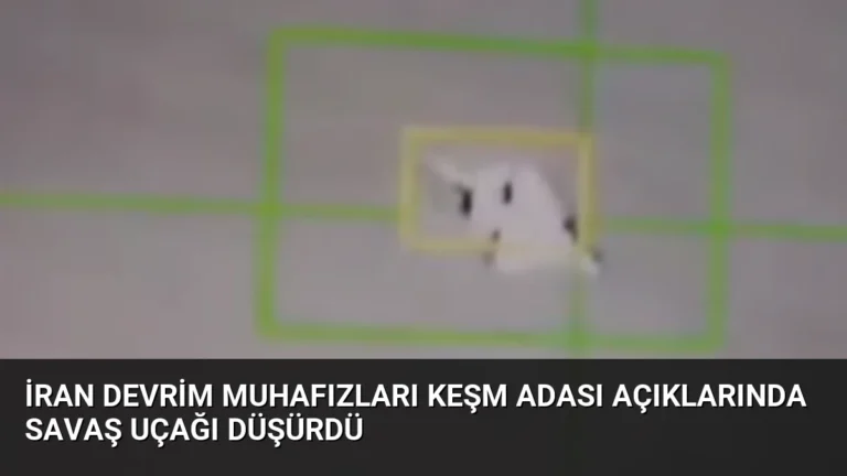İran Devrim Muhafızları Keşm Adası Açıklarında Savaş Uçağı Düşürdü
