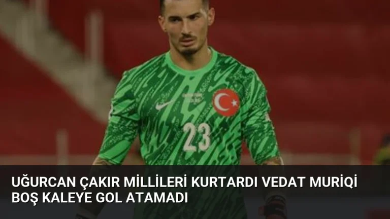 Uğurcan Çakır Millileri Kurtardı Vedat Muriqi Boş Kaleye Gol Atamadı