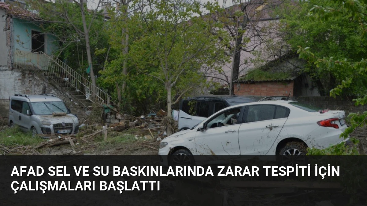 AFAD Sel ve Su Baskınlarında Zarar Tespiti İçin Çalışmaları Başlattı