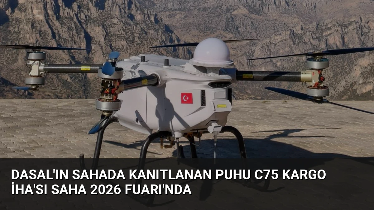 DASAL’ın Sahada Kanıtlanan PUHU C75 Kargo İHA’sı SAHA 2026 Fuarı’nda