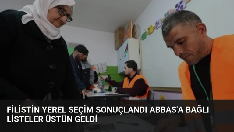 Filistin Yerel Seçim Sonuçlandı Abbas’a Bağlı Listeler Üstün Geldi