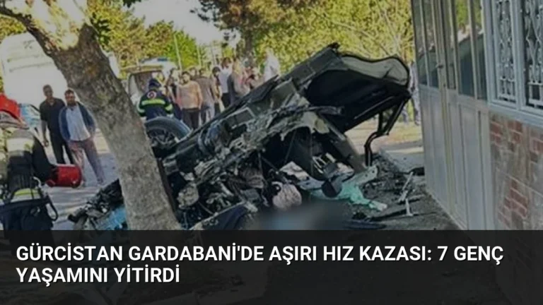 Gürcistan Gardabani’de Aşırı Hız Kazası: 7 Genç Yaşamını Yitirdi