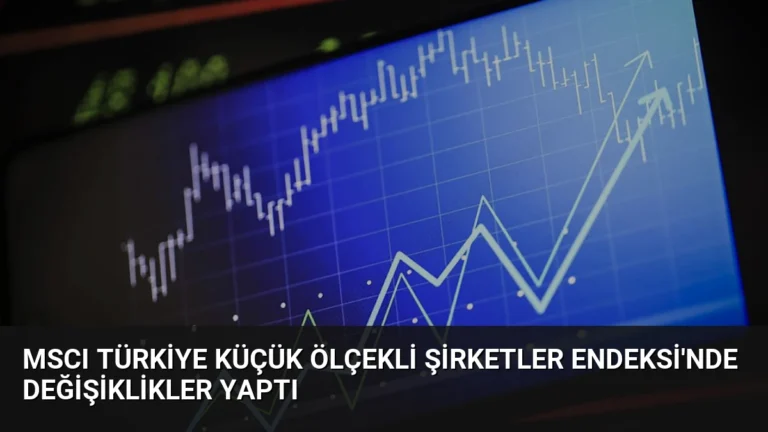 MSCI Türkiye Küçük Ölçekli Şirketler Endeksi’nde Değişiklikler Yaptı