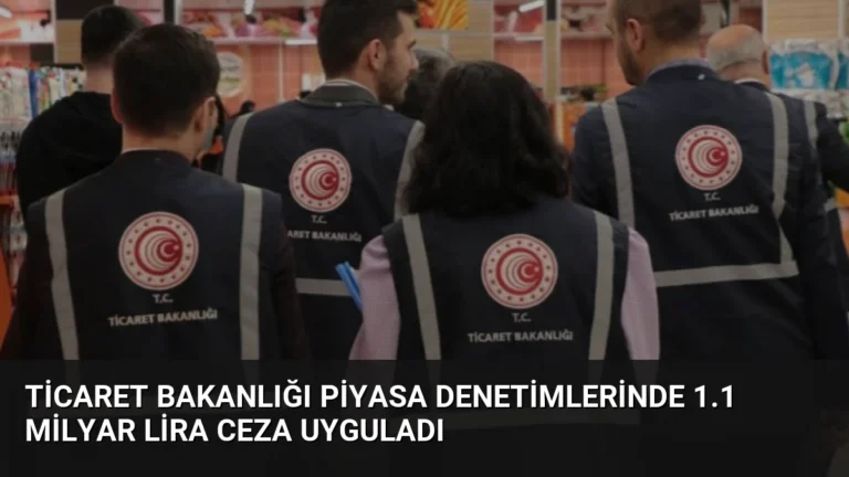 Ticaret Bakanlığı Piyasa Denetimlerinde 1.1 Milyar Lira Ceza Uyguladı