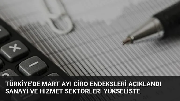 Türkiye’de Mart Ayı Ciro Endeksleri Açıklandı Sanayi ve Hizmet Sektörleri Yükselişte