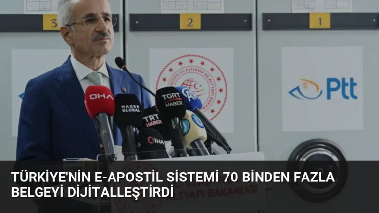 Türkiye’nin e-Apostil Sistemi 70 Binden Fazla Belgeyi Dijitalleştirdi