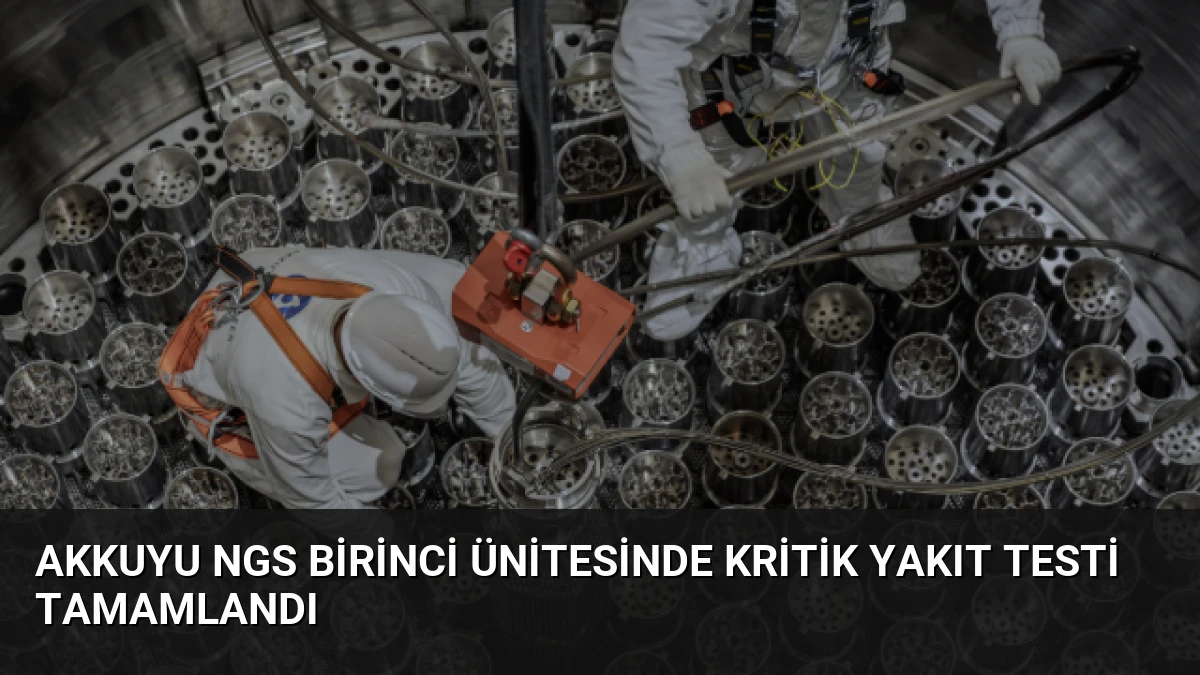 Akkuyu NGS Birinci Ünitesinde Kritik Yakıt Testi Tamamlandı