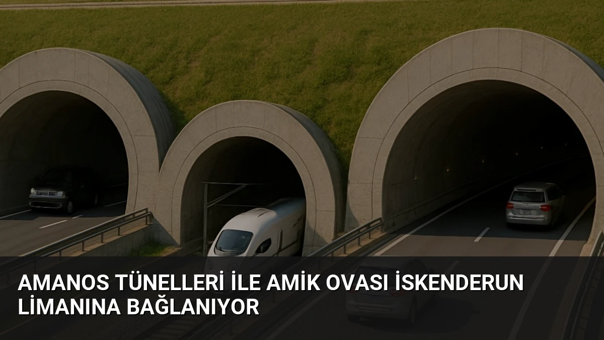 Amanos Tünelleri ile Amik Ovası İskenderun Limanına Bağlanıyor