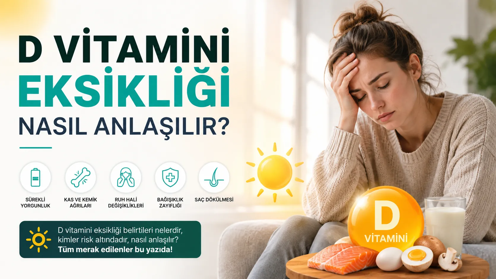 D Vitamini Eksikliği Nasıl Anlaşılır?