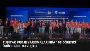 TÜBİTAK Proje Yarışmalarında 198 Öğrenci Ödüllerine Kavuştu