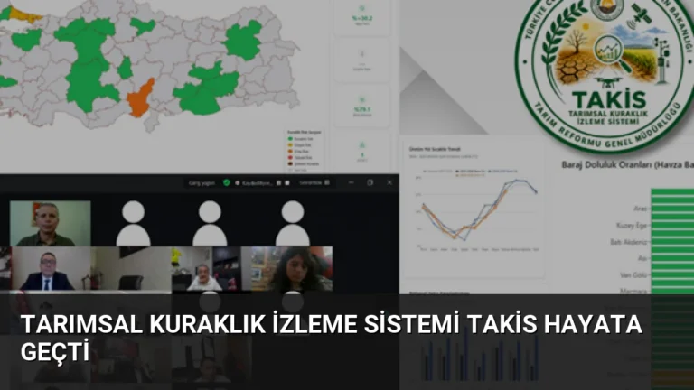 Tarımsal Kuraklık İzleme Sistemi TAKİS Hayata Geçti