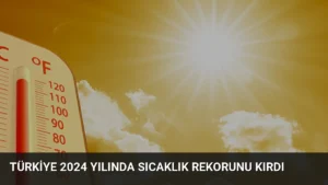 Türkiye 2024 yılında sıcaklık rekorunu kırdı