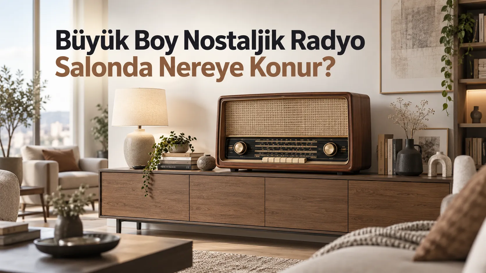 Büyük Boy Nostaljik Radyo Salonda Nereye Konur?